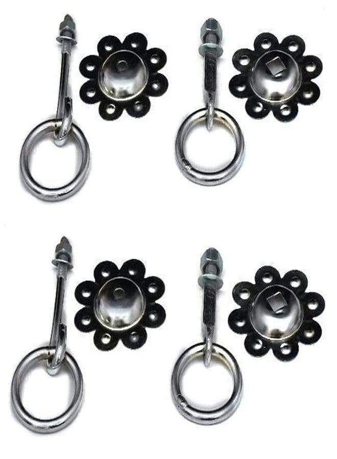EVNCOM Marshland Metal Jhula Swing Bottom Kada Hooks Hanging Accessories Swing Accessory Kada Pack of 4 - Image 1